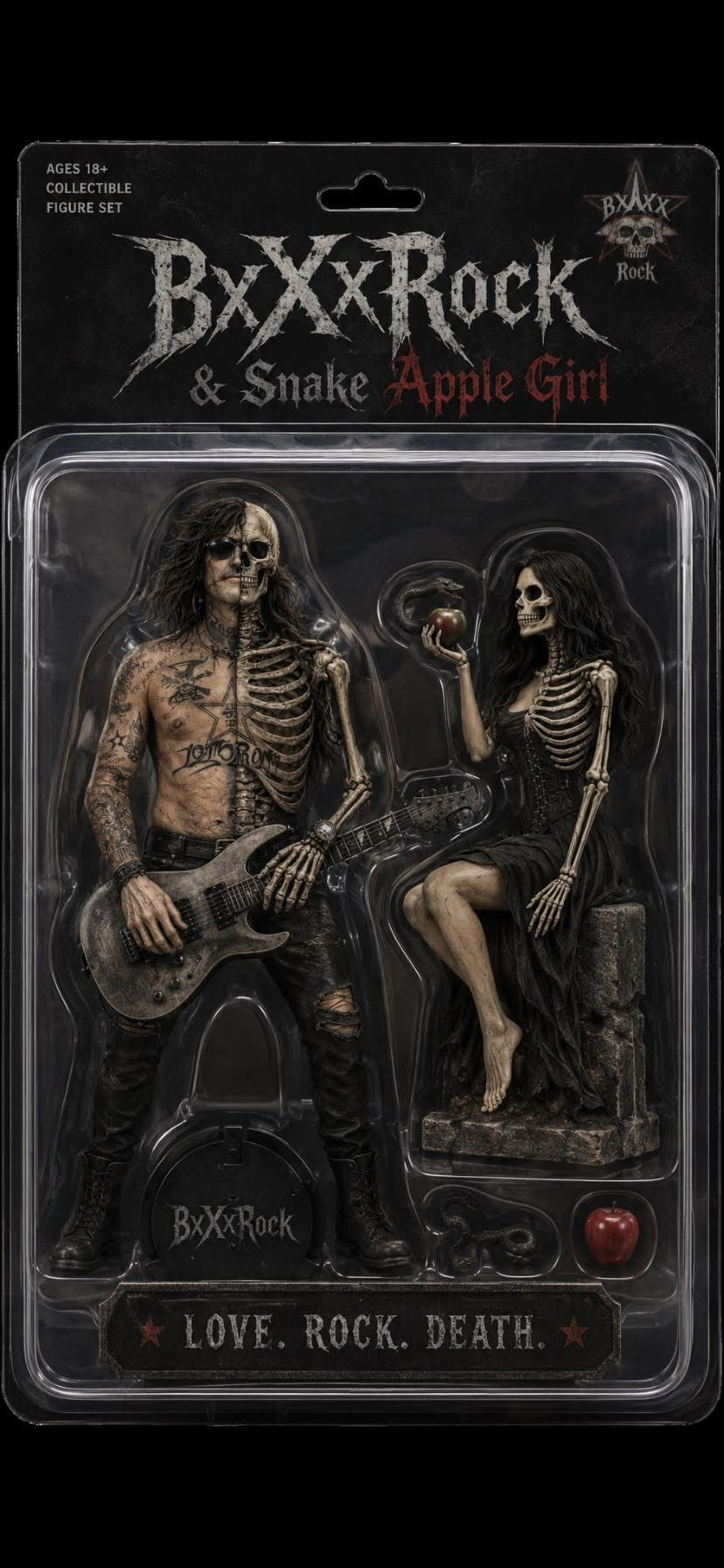BxXxRock & Snake Apple Girl collectible figures